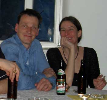 'DJ' Andreas und Bea Pfeil, gute Freunde und langjhrige Arbeitskollegen.